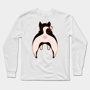 Black and Tan Shiba Inu Puppy Butt Long Sleeve T-Shirt